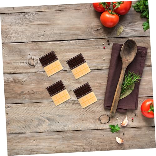 FELTECHELECTR 8 Stück Teiliges Künstliche Schokoladen Dekoration aus Stabilem Harz Realistische Tischdekoration für Party Fotorequisiten Markt Restaurantgestaltung Braun weiße Farbmischung FELTECHELECTR 8 Stück Teiliges Künstliche Schokoladen Dekoration aus Stabilem Harz Realistische Tischdekoration für Party Fotorequisiten Markt Restaurantgestaltung Braun weiße Farbmischung von FELTECHELECTR
