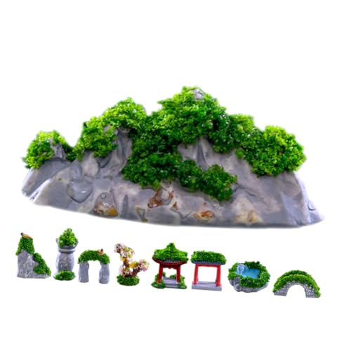 FELTECHELECTR 9 Stück Teiliges Miniatur Antike Chinesische Gebäude Micro Landschaft Dekoration Detailgetreue Mini Bauwerke aus Hochwertigem Harz für Modellbau Dioramen und Feengärten für FELTECHELECTR 9 Stück Teiliges Miniatur Antike Chinesische Gebäude Micro Landschaft Dekoration Detailgetreue Mini Bauwerke aus Hochwertigem Harz für Modellbau Dioramen und Feengärten für von FELTECHELECTR