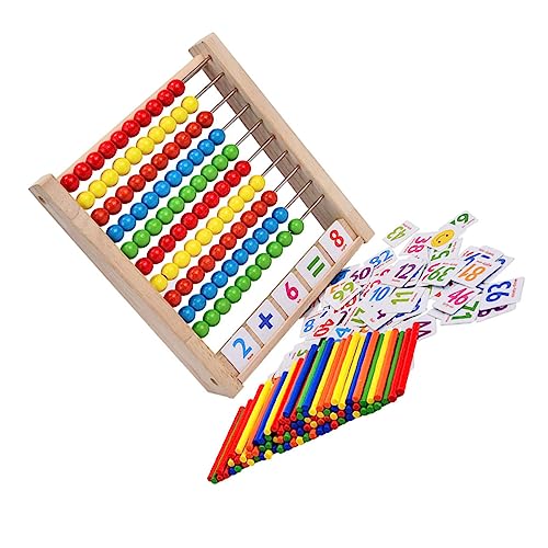 FELTECHELECTR Spielzeug Für Kleinkinder 1 Set Multifunktionaler Holz-abakus Mathematik-lernwerkzeuge Zahlen Lernspielzeug Für Jungen Und Mädchen von FELTECHELECTR