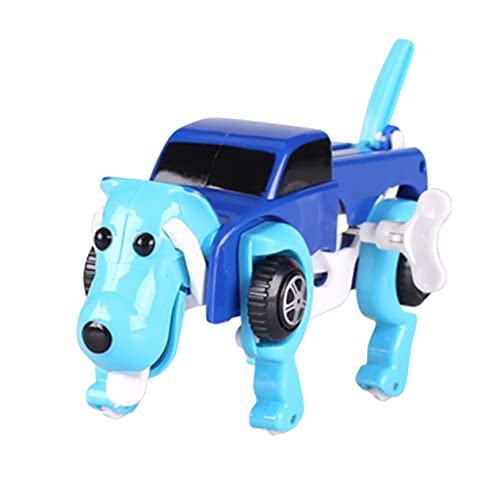 FELTECHELECTR Aufziehbares Hundespielzeug Rc Auto Transformierendes Spielzeug Fahrzeugmodell Spielzeug Verwandlungsauto-Spielzeug Verwandelndes Spielzeug Kidcraft-spielset LKW-spielset Plastik von FELTECHELECTR