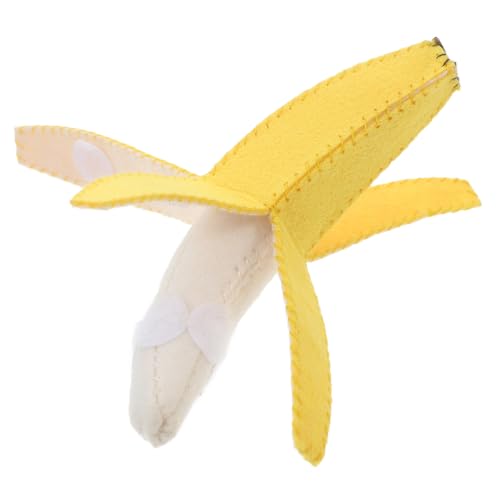 FELTECHELECTR Bananen Spielzeugstoff Kinderbanane Kleine Banane Spielzeugbanane Lustiger Stoff Obstspielzeug Sichere Stoffbanane Kompakte Kinderbanane Kinderzubehör Schöne von FELTECHELECTR