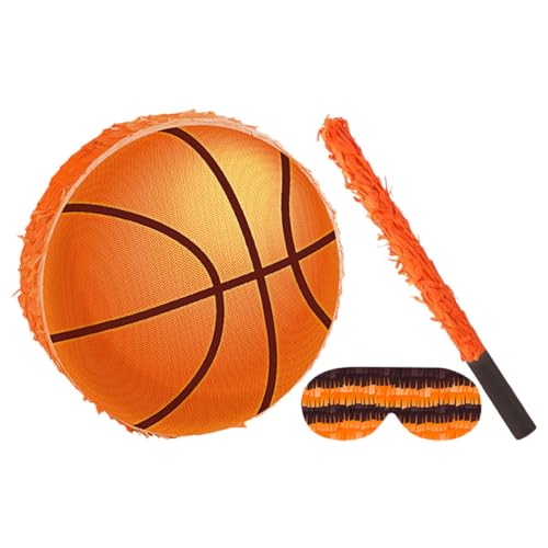 FELTECHELECTR Basketball Pinata Partyset mit Stock und Augenbinde für Sport Themen Geburtstag Dekoration und Spiel für Jungen und Mädchen Vielseitig Einsetzbar und Einfach Aufzuhängen FELTECHELECTR Basketball Pinata Partyset mit Stock und Augenbinde für Sport Themen Geburtstag Dekoration und Spiel für Jungen und Mädchen Vielseitig Einsetzbar und Einfach Aufzuhängen von FELTECHELECTR