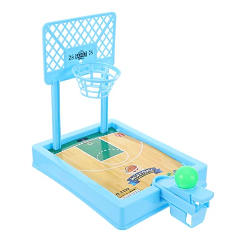 FELTECHELECTR Basketball-Spielzeug Mini-basketballkorb Indoor Lustige Basketballspiele Mini-basketballspielzeug Sportspielzeug Schaumstoffmatten Für Kinder Finger-Basketball Blue Plastik von FELTECHELECTR