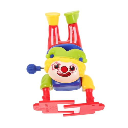 FELTECHELECTR Halloween Aufzieh-Clown-Actionspielzeug für Jungen und Mädchen Zirkusclown-Puppe Trick-or-Treat-Spielzeug Entwicklung der Feinmotorik einzigartige Clown-Figur von FELTECHELECTR