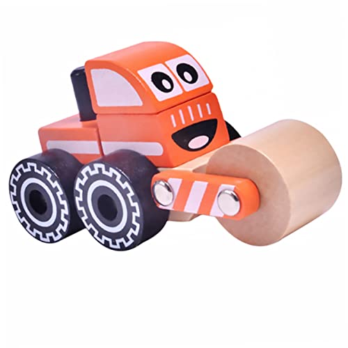 FELTECHELECTR Engineering-LKW Puppenwagen Bauwagen Modellauto Aus Holz Konstruktionsspielzeug Kognitives Spielzeug Für Kinder Bambus von FELTECHELECTR