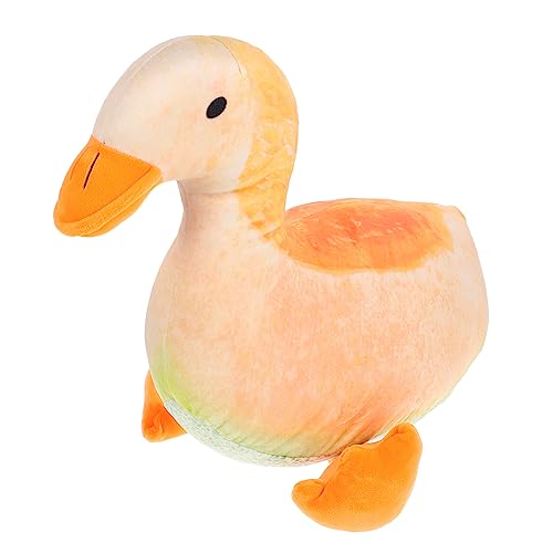 FELTECHELECTR Ente Plüschpuppe kindertagsgeschenke kindertag weihnsgeschenke tierisches Plüschkissen Ente Stofftier Kuscheltiere für Mädchen Cartoon-Puppe Schwamm Orange von FELTECHELECTR