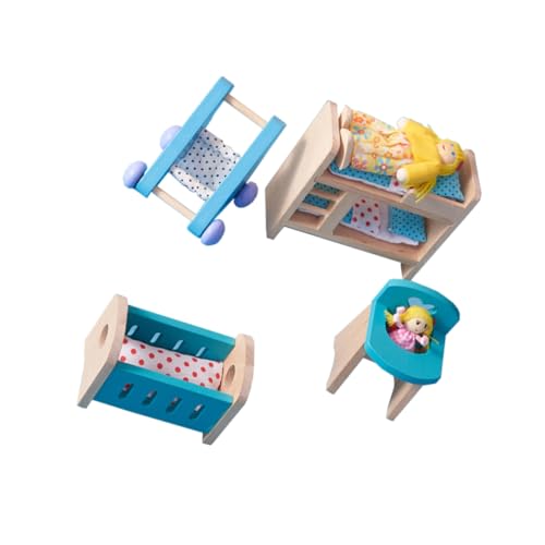 FELTECHELECTR Entzückendes Mini Holzmöbel Set Lernspielzeug Für Kinder Ideales Spielhaus Zubehör Für Kreative Rollenspiele Und Fantasievolles Spielen von FELTECHELECTR