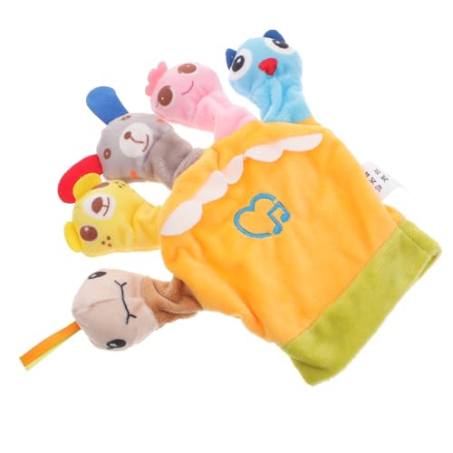 FELTECHELECTR Finger Puppen Abdeckung Mini-fingerpuppen Fingerschutzspielzeug Tiere Fingerpuppen Fingerspielzeug Für Kinder Cartoon-fingerpuppen Badefingerpuppen Yellow Pp Baumwolle von FELTECHELECTR