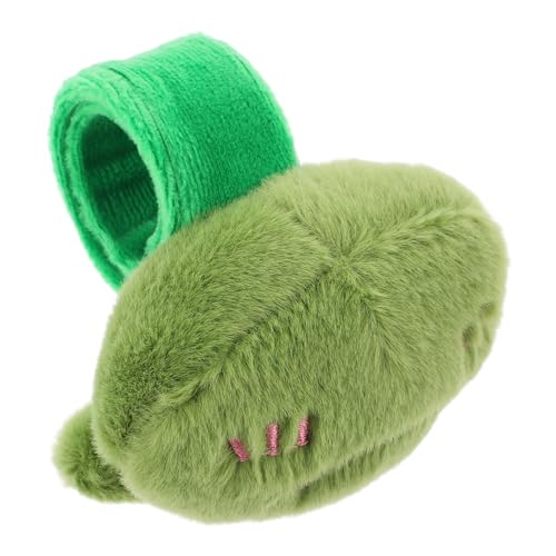 FELTECHELECTR Frosch-Armband Tierarmband Armband Plüschtier Frosch-Gastgeschenke spielzeug für kinder frosch spielzeug ausgestopfte Tierarmbänder Animal-Slap-Armband PP Baumwolle Green von FELTECHELECTR