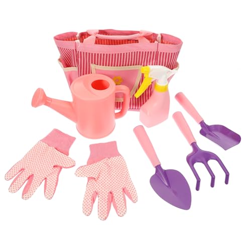 FELTECHELECTR Gartengeräte Set Mit Gießkanne Handrechen Schaufel Und Handschuhen Ideales Gartenspielzeug Für Kleine Gärtner Um Die Natur Spielerisch Zu Entdecken von FELTECHELECTR