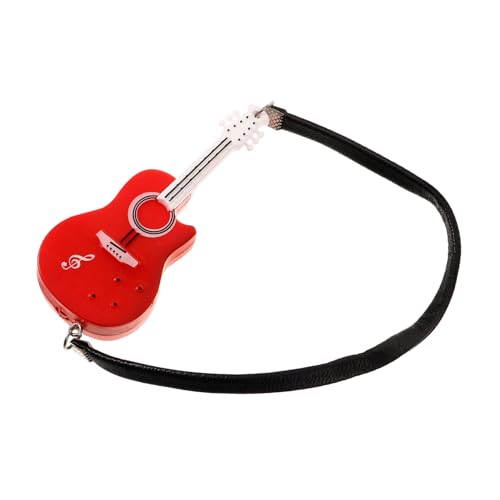 FELTECHELECTR Gitarrendekorationen Mini-dekor Simulation Musikinstrument Mini-gitarrenspielzeug Puppenhausbedarf Kreative Mini-Gitarre DIY-Spielzeug Für Kinder Puppenhaus Musikinstrument Plastik von FELTECHELECTR