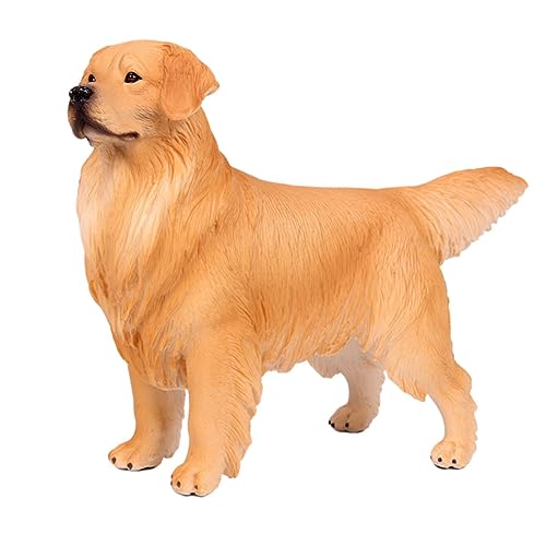 FELTECHELECTR Golden Retriever-Ornament Realistisches Modell Pädagogisches Tiermodell Für Für Figur Tierförmige Modellverzierung Desktop - Plastik von FELTECHELECTR