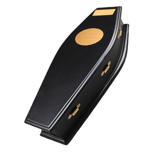 FELTECHELECTR Halloween Mini Sarg Modell Realistische Miniatur Holz Sarg Box Für Puppenhaus FELTECHELECTR Halloween Mini Sarg Modell Realistische Miniatur Holz Sarg Box Für Puppenhaus von FELTECHELECTR