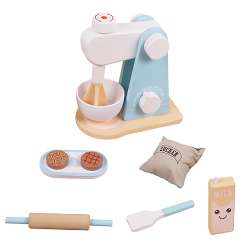 FELTECHELECTR Holzmixer Set Für Kochsimulation 1 Set Mit Realistischen Mixer Geräuschen Ideal Für Kreatives Rollenspiel Und Fantasievolles Kochen Perfekt Für Jungen Und ädchen von FELTECHELECTR