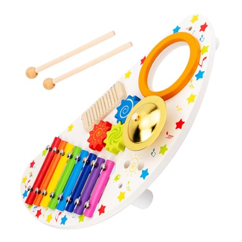 FELTECHELECTR Holzspielzeug Set Für Babys Montessori Musikinstrumente Musikalische Spielzeuge Und Percussion Instrumente Für Kinder Fördert Die Motorischen Fähigkeiten Und Kreativität Ideal von FELTECHELECTR