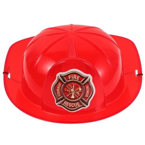 FELTECHELECTR Feuerwehrmann-Schutzhelm aus Kunststoff für Jungen und Mädchen Feuerwehr-Rollenspiel-Kostüm für Kleinkinder Feuerwehrmann-Sicherheitshut von FELTECHELECTR