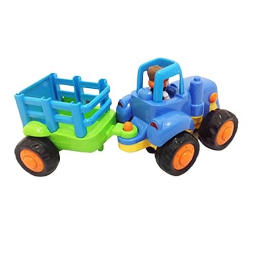 FELTECHELECTR Kinderautospielzeug Spielzeug für Kinder Baufahrzeug Spielzeug Bauwagen für Kinder Mini-LKW-Modellauto Auto Spielzeug kindertraktoren Tractor for Früherziehungsspielzeug Blue von FELTECHELECTR