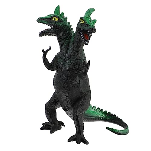 FELTECHELECTR Großer Dinosaurier Modell Mit Sound Grüner Für Interaktives Dinosaurier Doppelkopf Dinosaurier Modell Ideal Für Dinosaurier Fans von FELTECHELECTR