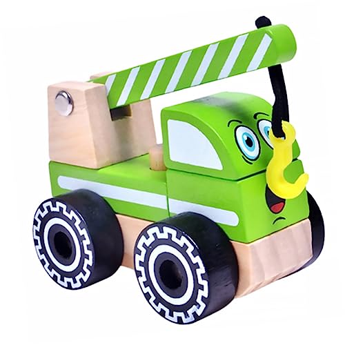 FELTECHELECTR Kognitives Spielzeug für Kinder Minispielzeug für Kinder Lastwagen für Kinder zabawki dla dziewczynki Kinder holzspielzeug puppenwagen Engineering-LKW Konstruktionsspielzeug Bambus von FELTECHELECTR