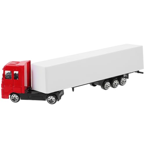 FELTECHELECTR LKW Spielzeug LKW-modellspielzeug LKW Puppenwagen Spielautos Für Auto Behälter Träger LKW- Für Kleinkinder Modellauto Für Legierung Rot Kinder LKW Spielzeug von FELTECHELECTR