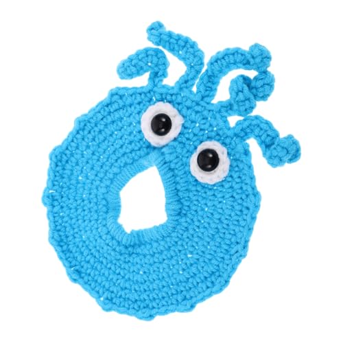 FELTECHELECTR Linsendekorring kinderspielzeug Octopus Gehäkelter Oktopus für Hochstühle Autositz- zum Aufhängen Strickset Babyautos -Spiral-Plüschtiere Garn Blue von FELTECHELECTR