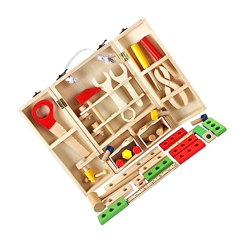 FELTECHELECTR Lustige Holz Reparaturwerkzeuge Für Kreatives Konstruktionsspielzeug Ideales Lernspielzeug Für Feinmotorik Und Ingenieurfähigkeiten 6 Teiliges Set von FELTECHELECTR