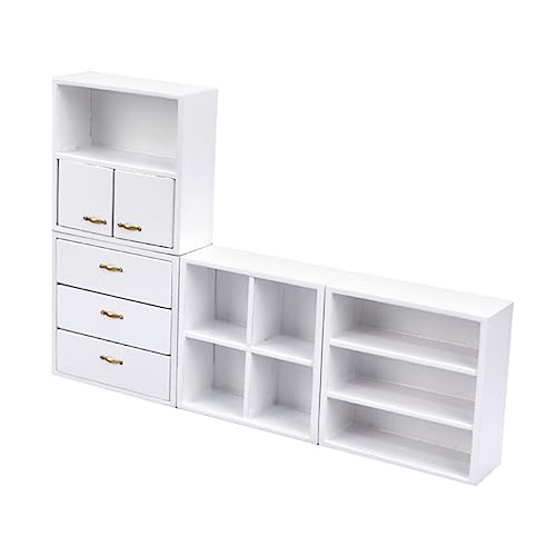 FELTECHELECTR Mini Möbelmodell Ornamente Für Puppenhäuser Holzschrank Für Kreative Layouts Ideal Requisiten Für Puppenhausfiguren 1 Satz von FELTECHELECTR