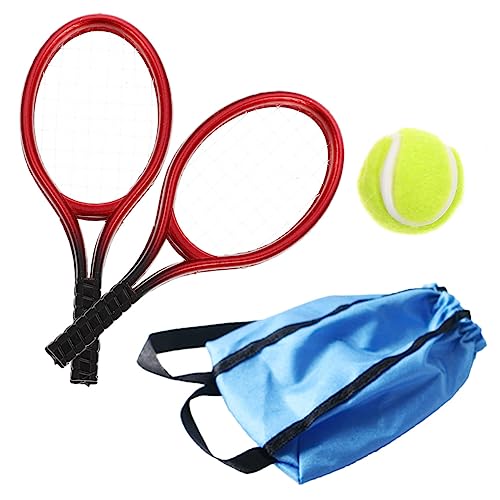 FELTECHELECTR 1 Set Miniatur Tennis Schläger Set Für Puppenhaus Dekorative Tennis Racket Requisiten Für Und Fotografie 4 Teiliges Set Für Kreative Spielideen Und Deko von FELTECHELECTR