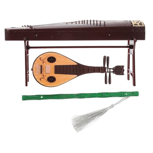 FELTECHELECTR Miniatur Chinesische Musikinstrumente mit Mini Pipa Guzheng und Flöte Feine Verarbeitung Dekorativ für Puppenhaus Mikro-Landschaft Kindgerecht Kunststoffmaterial Handgefertigt FELTECHELECTR Miniatur Chinesische Musikinstrumente mit Mini Pipa Guzheng und Flöte Feine Verarbeitung Dekorativ für Puppenhaus Mikro-Landschaft Kindgerecht Kunststoffmaterial Handgefertigt von FELTECHELECTR