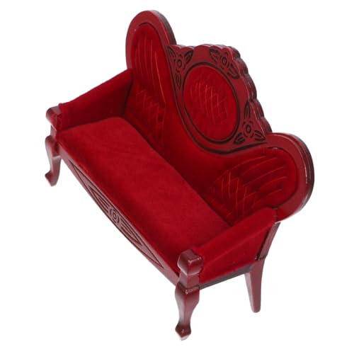 FELTECHELECTR Miniatur Sofa Für Puppenhaus Vintage Design Realistische Nachbildung Maßstab Für Wohnzimmer-Dekoration FELTECHELECTR Miniatur Sofa Für Puppenhaus Vintage Design Realistische Nachbildung Maßstab Für Wohnzimmer-Dekoration von FELTECHELECTR