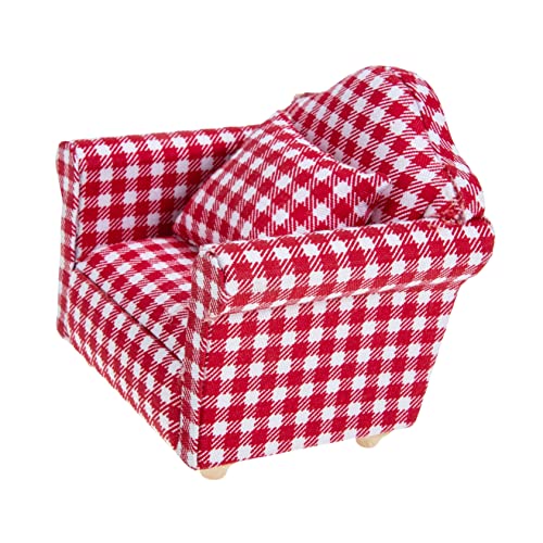 FELTECHELECTR Miniatur Sofa Set Für Puppenhaus Modernes Mini Sofa Mit Kissen Dekoratives öbelstück Für Puppenhaus Und Miniatur Dekoration Perfekt Für Kreative Spielwelten von FELTECHELECTR