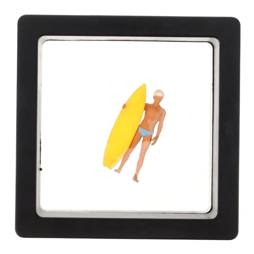 FELTECHELECTR Miniatur-surfmodell Spielzeug Strandparty-miniaturmenschen Menschen Figuren Strandminiaturen Zum Basteln Surfer-Schreibtisch- Miniatur-strandparty-Figur Surfer-skulptur Harz von FELTECHELECTR