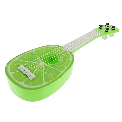 FELTECHELECTR Obst-Ukulele Ukulele Gitarre Musikinstrument Kinder Gitarrenspielzeug kinderinstrumente Kinder musikinstrumente Kinder Ukulele Mini-Gitarren-Spielzeug Mini-Musikspielzeug Abs Green von FELTECHELECTR