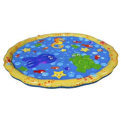 FELTECHELECTR PVC Wasserpad Cartoon Wasserspielmatte Buntes Wassersprinkler Pad Lustiges Spielzeug Für Außenpool Und Garten Wasserspiel Bodenkissen Für Kinder Und Erwachsene Spaß Für Die von FELTECHELECTR