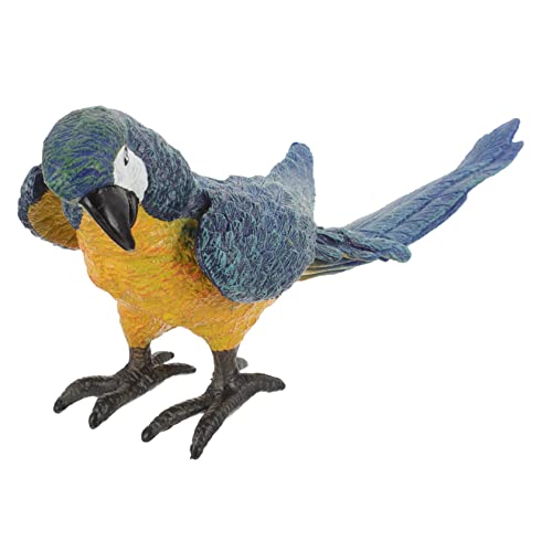 FELTECHELECTR Papageienmodell Spielzeug realistische Papageienstatue Papageienfigur Papageiendekoration im Freien realistischer Papageienvogel Papageienspielzeug Vögel Wohnkultur Plastik Blue von FELTECHELECTR