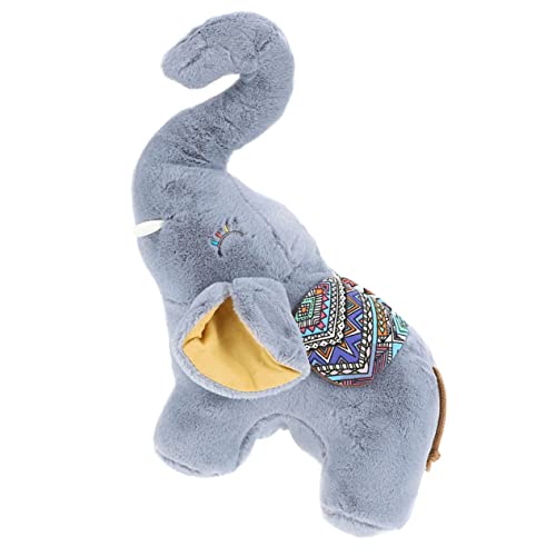 FELTECHELECTR Plüschpuppe Elefant ausgestopfte Tiere Plüschtiere Kuscheltiere für Babys Welpenspielzeug für den einzug Spielzeug für Kinder Tiere Plüsch Plüschelefant PP Baumwolle Grey von FELTECHELECTR