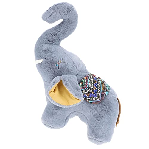 FELTECHELECTR Plüschpuppe Stofftiere Kuscheltiere Plüsch Plüschtier Elefantenspielzeug Für Kleinkinder 1-3 Riesiges Kuscheltier Tiere Für Kinder Riesiger Ausgestopfter Elefant Grey Pp Baumwolle von FELTECHELECTR