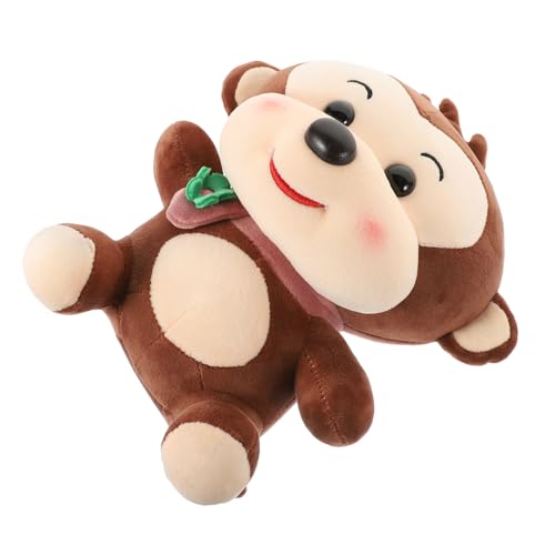 FELTECHELECTR Plüschtier Dinge weihnachsgeschenk Plush Toy plüschkissen spielzeuge Affen ausgestopfte Tiere Kuscheltiere Kawaii Stofftier Plüsch Stofftier Affen Daunen Baumwolle Coffee von FELTECHELECTR