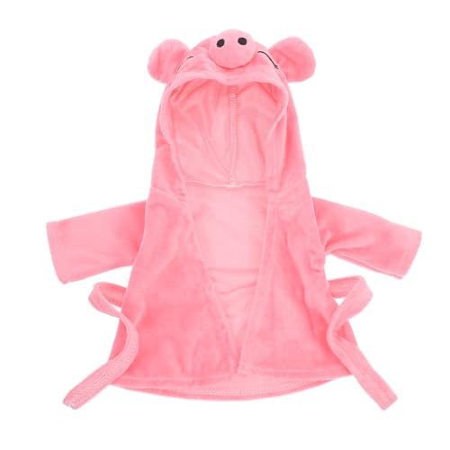 FELTECHELECTR Puppenpyjama Meerjungfrau Spielzeug Outfits Puppenkleidung Puppenmode Puppenkleider Puppennachthemd Puppenoutfit Puppenkostüm für Kinder kompaktes Puppenkostüm Flanell Rosa von FELTECHELECTR