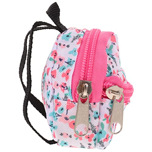 FELTECHELECTR Puppenrucksack Niedlich Kohlbeet-Puppen Rucksack Für Puppen Spielzeug Mini-puppenhaus-zubehör Tasche Plüsch Miniatur Kleiner Rucksack Schließfach Wohnaccessoires Mädchen Polyester von FELTECHELECTR