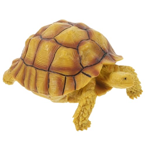 FELTECHELECTR Deko Realistische Schildkrötenfigur Aus Polyresin Dekorative Schildkrötenstatue Für Schreibtisch Oder Garten Lebensnahe Simulation Wildtierfigur Schildkröte Stofftier von FELTECHELECTR