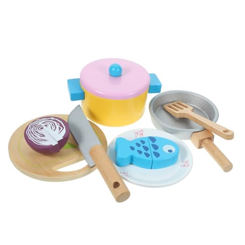 FELTECHELECTR Kinderspielzeug Küchen Set Für 10 Teiliges Kochgeschirr Und Zubehör Für Rollenspiele Ideal Für Kreatives Und Fantasievolles Der Kinderküche Spielzeug Jungen von FELTECHELECTR