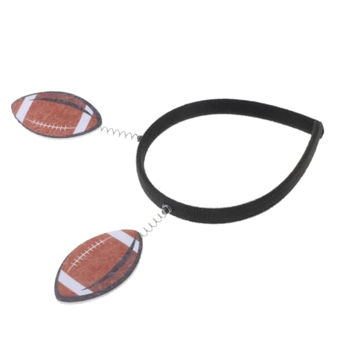 FELTECHELECTR Rugby-stirnband Stirnband Für Fußballfans Stirnband Mit Sportmotiv Stirnband Für Den Spieltag Fußball-headbopper Fußball-stirnbänder Mann-fußball-stirnband Haarband Brown Filz von FELTECHELECTR