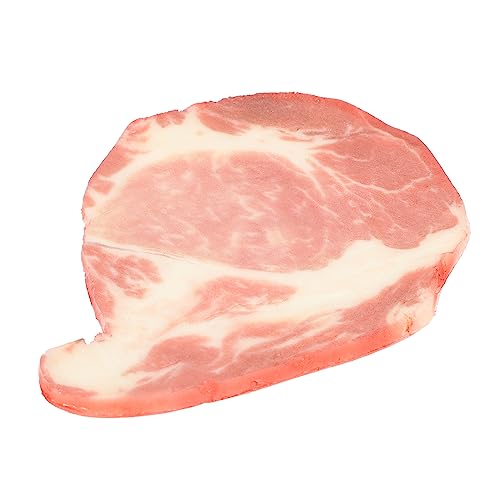 FELTECHELECTR Simulationsrindfleischmodell Naturgetreues Rindfleischdekor Kinderessen Gefälschte Lebensmittel Für Die Spielküche Rindfleisch Fotorequisite Simulation Rindfleisch Rot PVC-Material von FELTECHELECTR