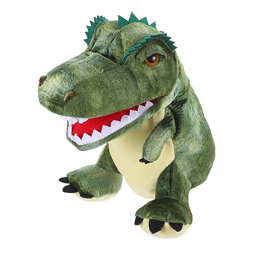 FELTECHELECTR Simulierte üsch Dinosaurierpuppe Für Kinder Interaktive Eltern Kind Handpuppe Ideales Puppenspielzeug Für Kreatives Spielen Und Fantasievolle Abenteuer Weich Und Sicher von FELTECHELECTR