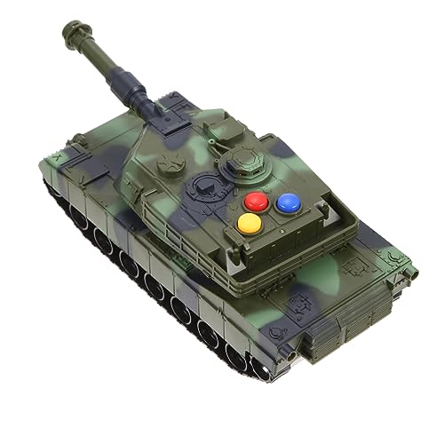 FELTECHELECTR Simulierter Panzer Kinderspielzeug Leuchtendes Panzerspielzeug Miniaturpanzerspielzeug Pädagogisches Spielzeug Trägheitsfahrzeugmodell Kleines Autospielzeug von FELTECHELECTR