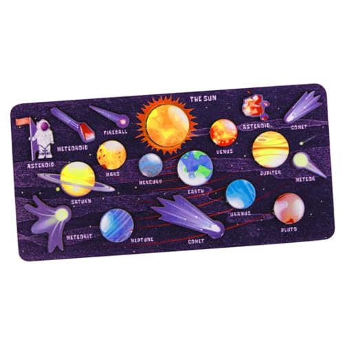 FELTECHELECTR 1 Set Planet Puzzle Bildungsreiches Solar System Holzpuzzle Für Weltraum Lernspielzeug Zur Planeten Erkennung 8 Planeten Und Sonnensystem Modell Für Kreatives von FELTECHELECTR