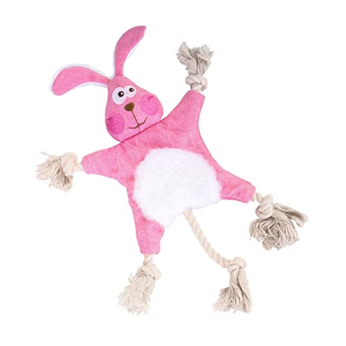 FELTECHELECTR Soundspielzeug für Hunde plüschtiere Plush Toy Dogs Toys Interaktives Kauspielzeug für Hunde Zahnreinigungsspielzeug für Hunde Sound-Spielzeug für Haustiere Haustier Spielzeug Rosa von FELTECHELECTR