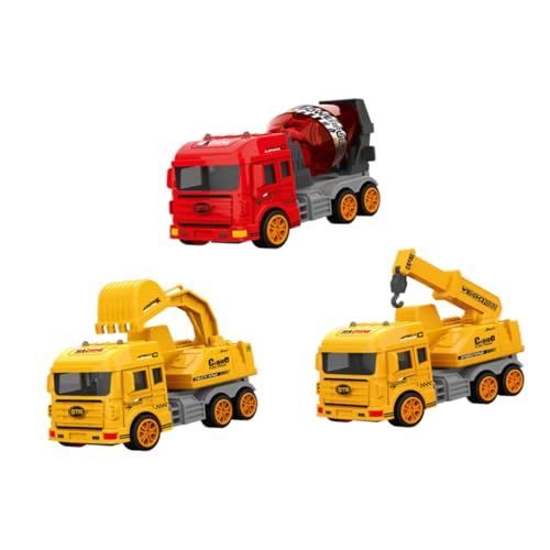 FELTECHELECTR Spielzeugset Simulation Von Sanitär LKW Technik Van Feuerwehrauto ägheitsautos Für Kinder Und Babys Bagger LKW Kran Und Mischer LKW von FELTECHELECTR