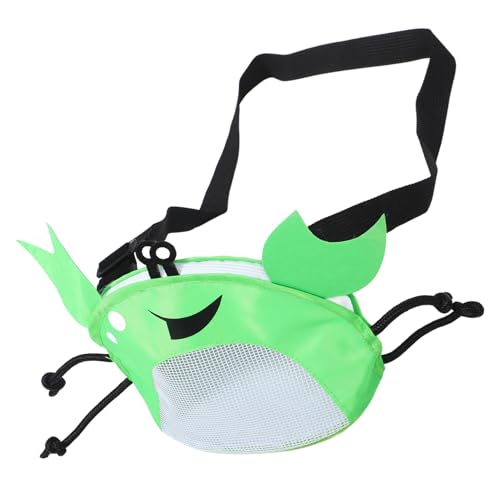 FELTECHELECTR Strandtasche Mesh-Shell-Taschen für den Strand Strandmuscheltasche Kinder Muschel Tasche Kinder Muscheltasche Strandzubehör Muscheltaschen für den Strand PVC Light Green von FELTECHELECTR